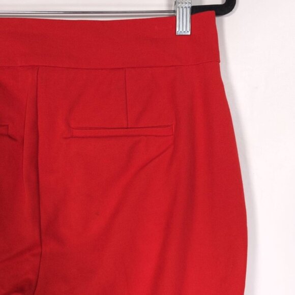 Boden Women’s Straight Wide Leg Trousers Pants Red Viscose Cotton R0249 Size 10R - Picture 10 of 12